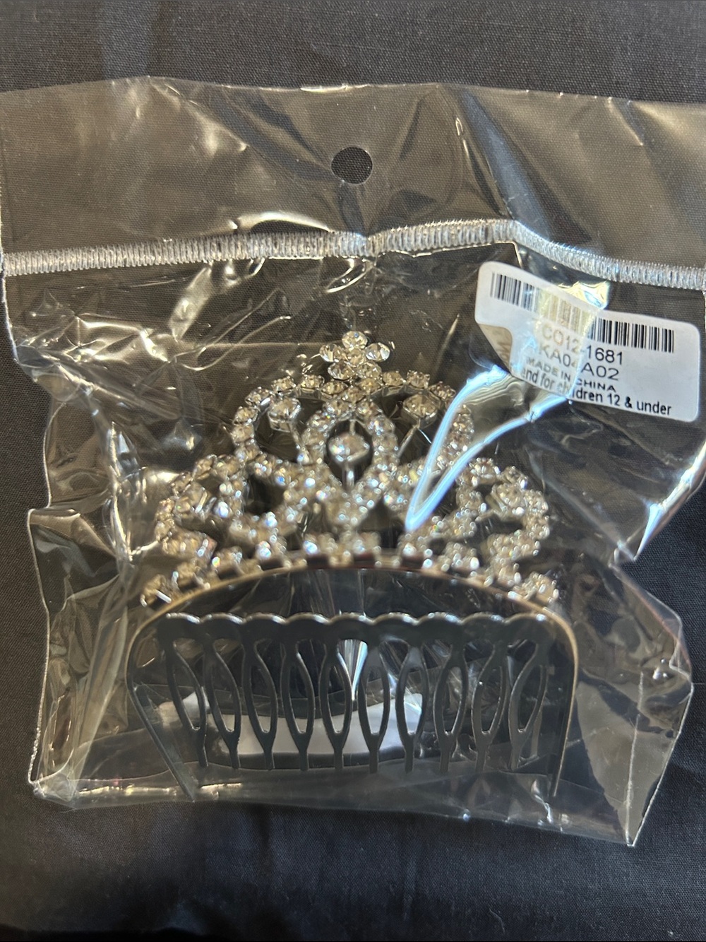 Silver Tiara Comb NWT